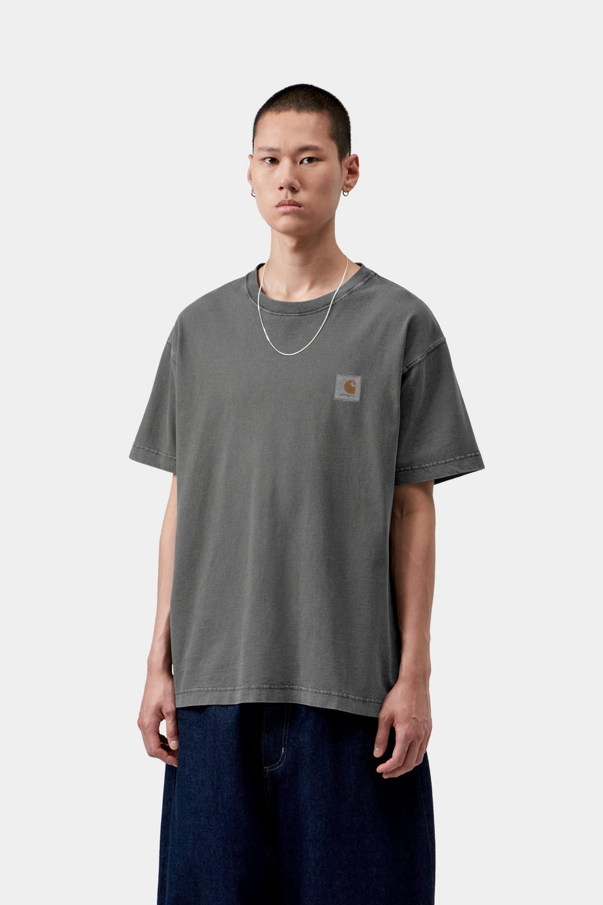 S/S VISTA T-SHIRT BLACK GARMENT DYED