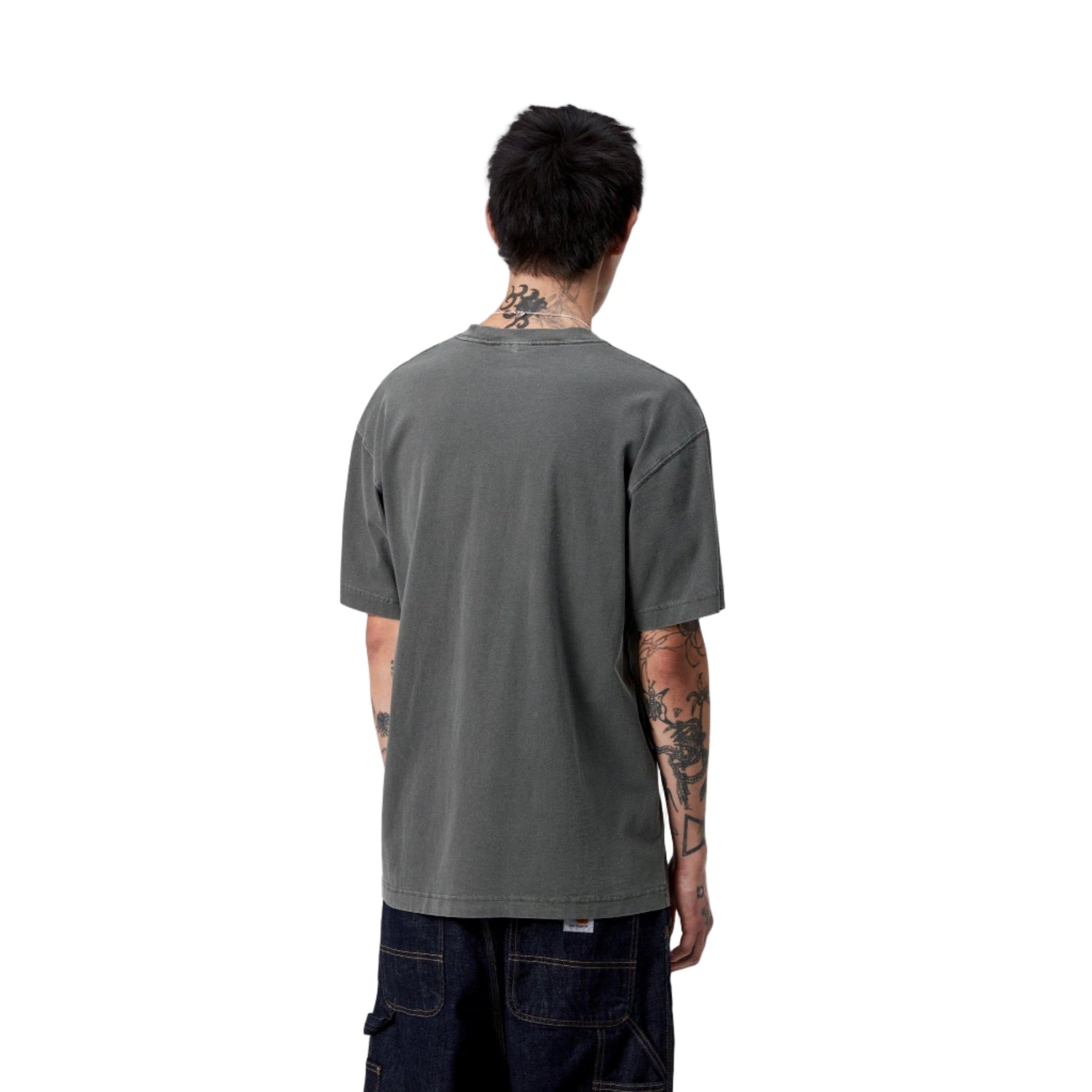 S/S VISTA T-SHIRT BLACK GARMENT DYED
