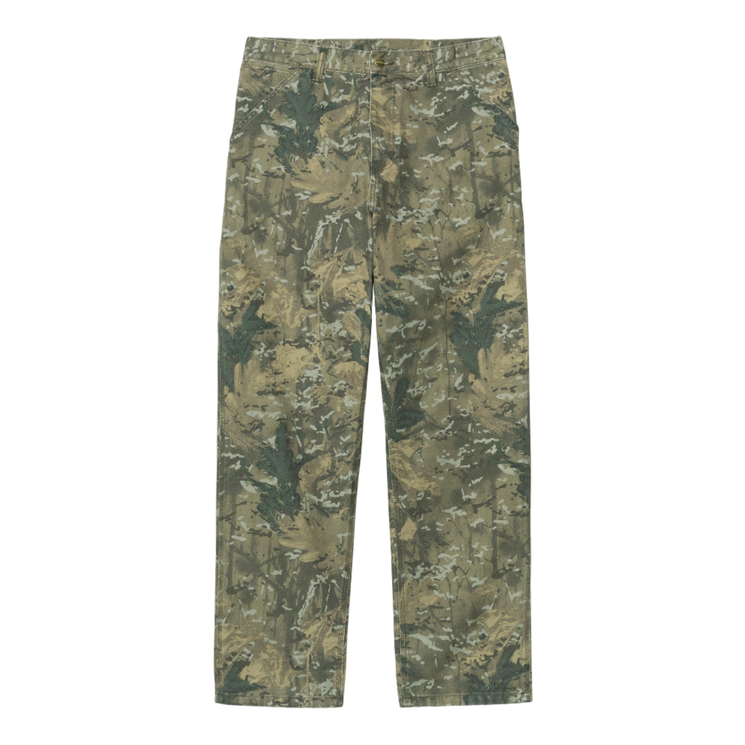 SINGLE KNEE PANT CAMO COMBI GREEN STONE WASHED