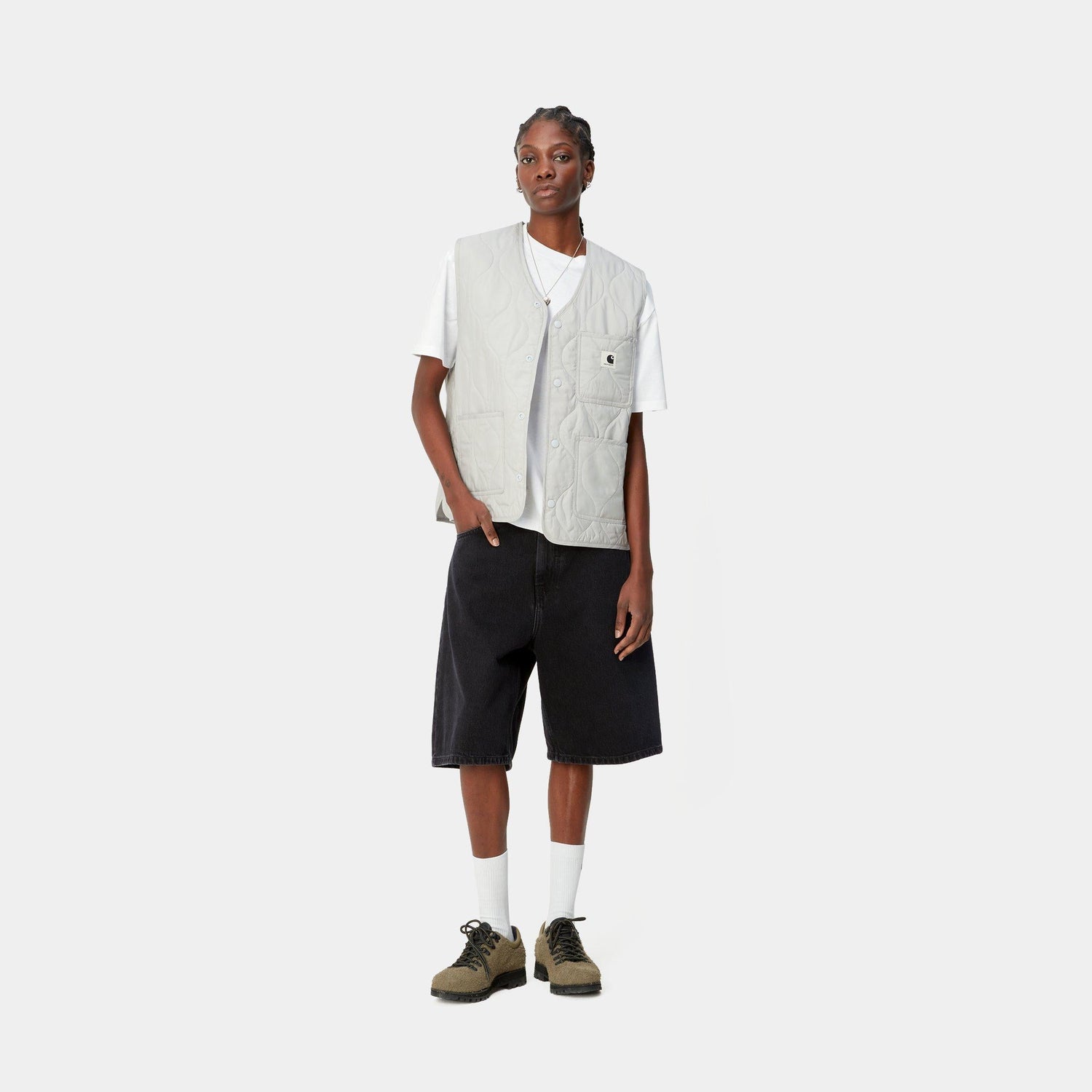 W' BRANDON SHORT BLACK STONE WASHED