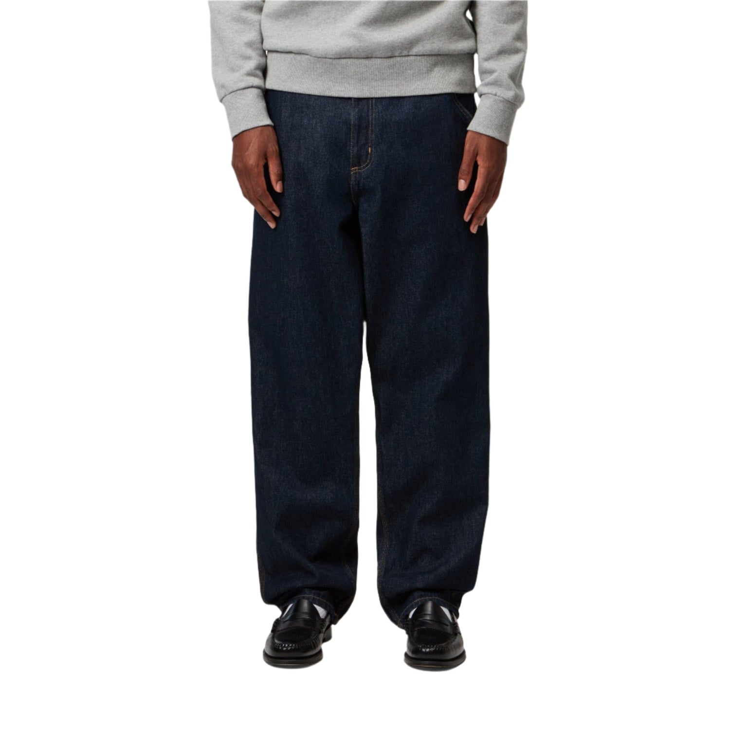SINGLE KNEE PANT BLUE RINSED