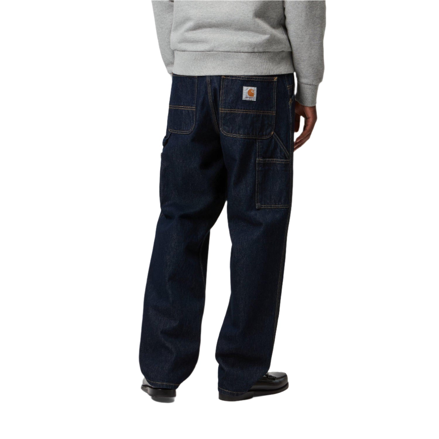 SINGLE KNEE PANT BLUE RINSED