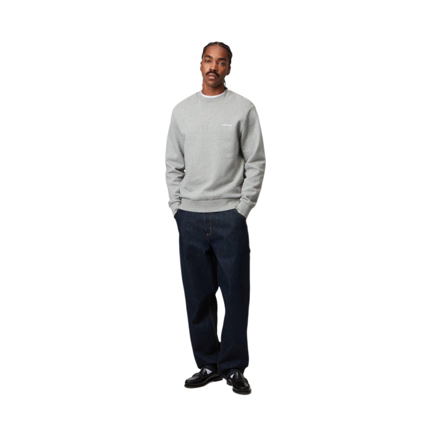 SINGLE KNEE PANT BLUE RINSED