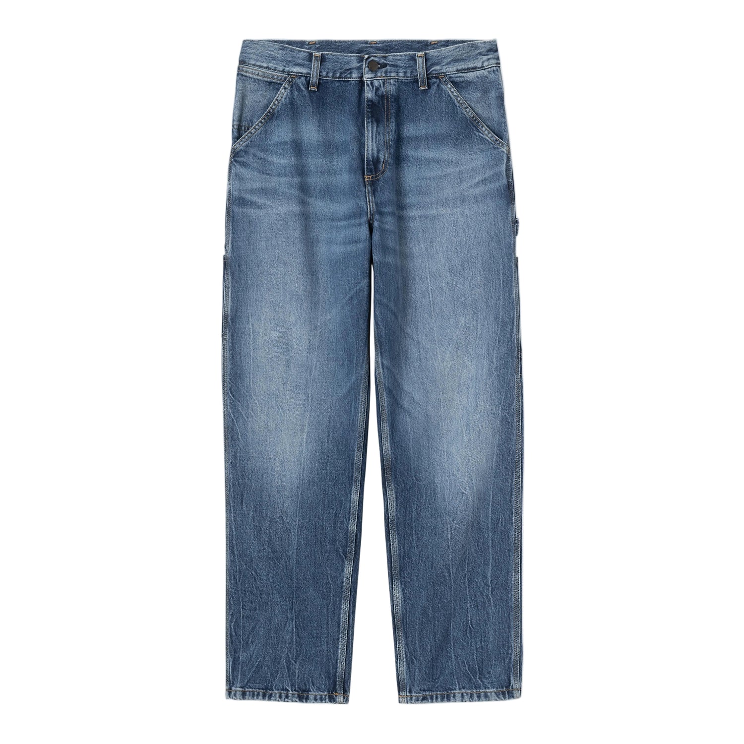 SINGLE KNEE PANT BLUE MARBLE USED WASH