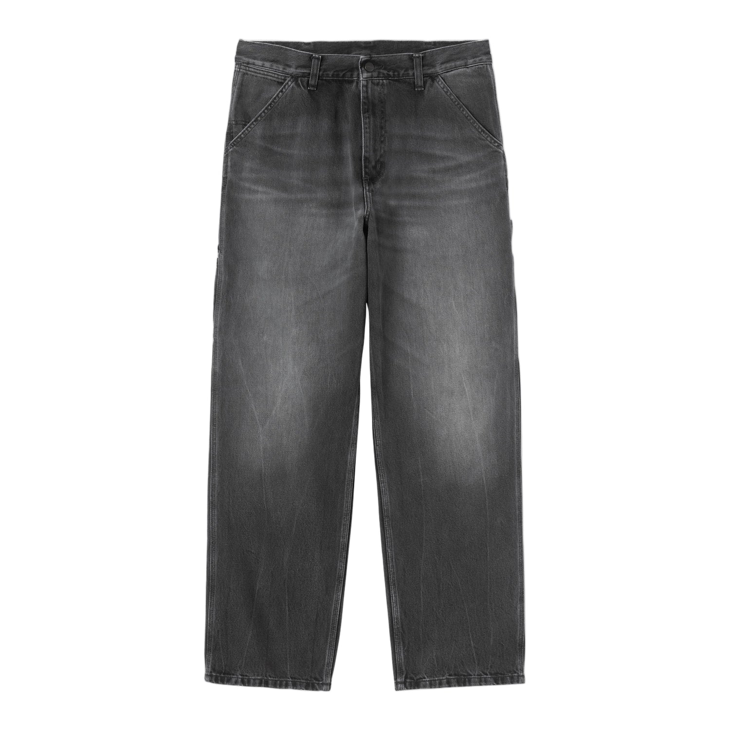SINGLE KNEE PANT BLACK MARBLE USED WASH