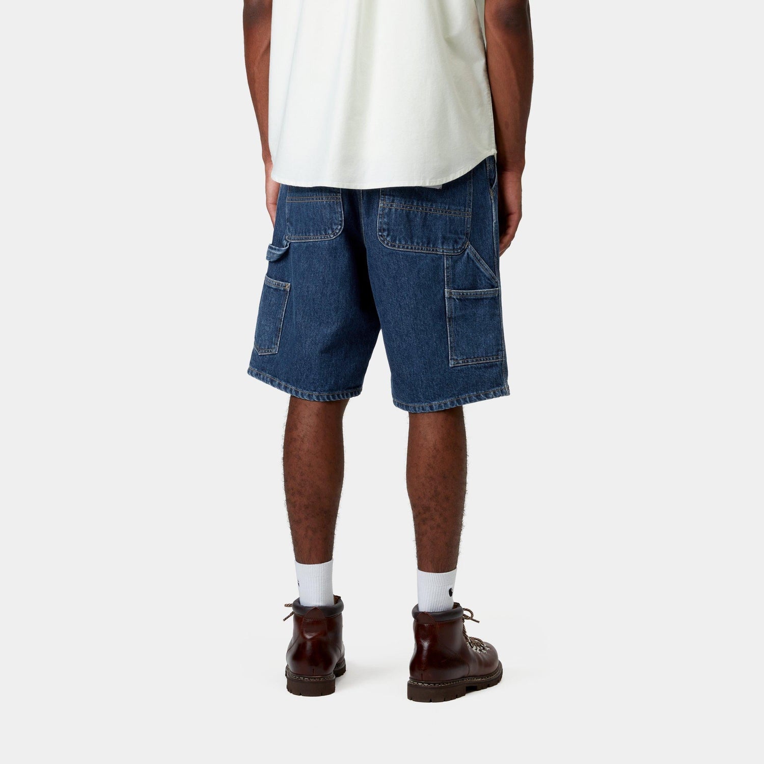 SINGLE KNEE SHORT BLUE STONE WASHED