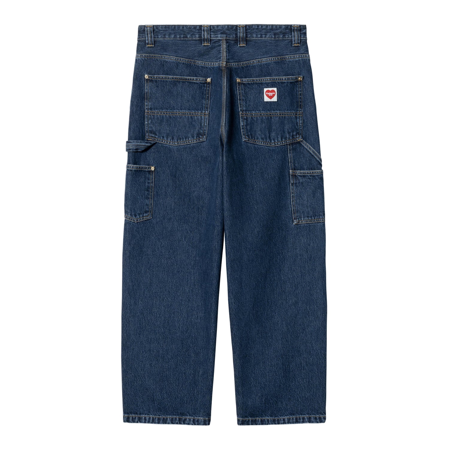 NASH DOUBLE KNEE PANT BLUE STONE WASHED
