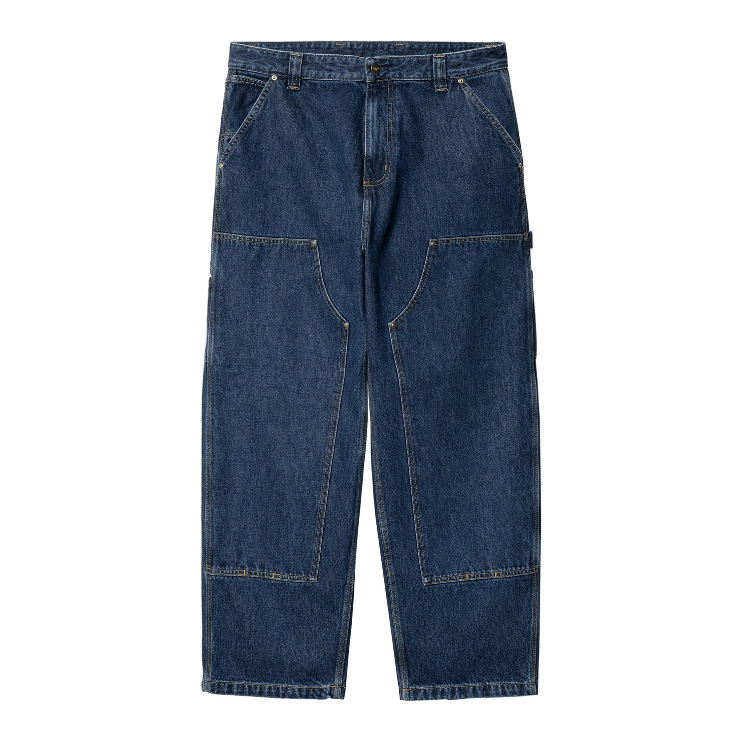 NASH DOUBLE KNEE PANT BLUE STONE WASHED