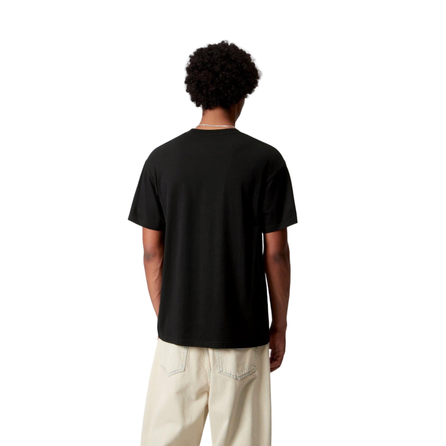 S/S POCKET HEART T-SHIRT BLACK / RED