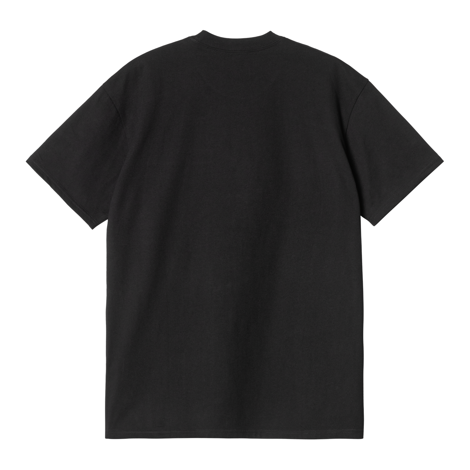 S/S POCKET HEART T-SHIRT BLACK / RED