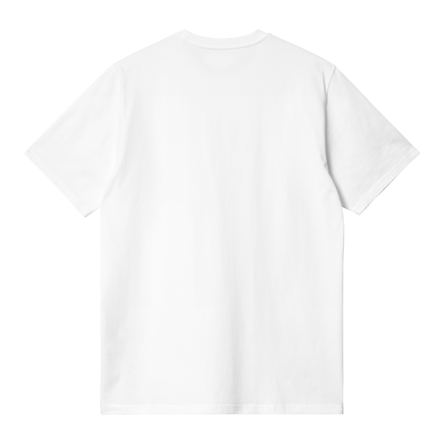 S/S POCKET HEART T-SHIRT WHITE / RED