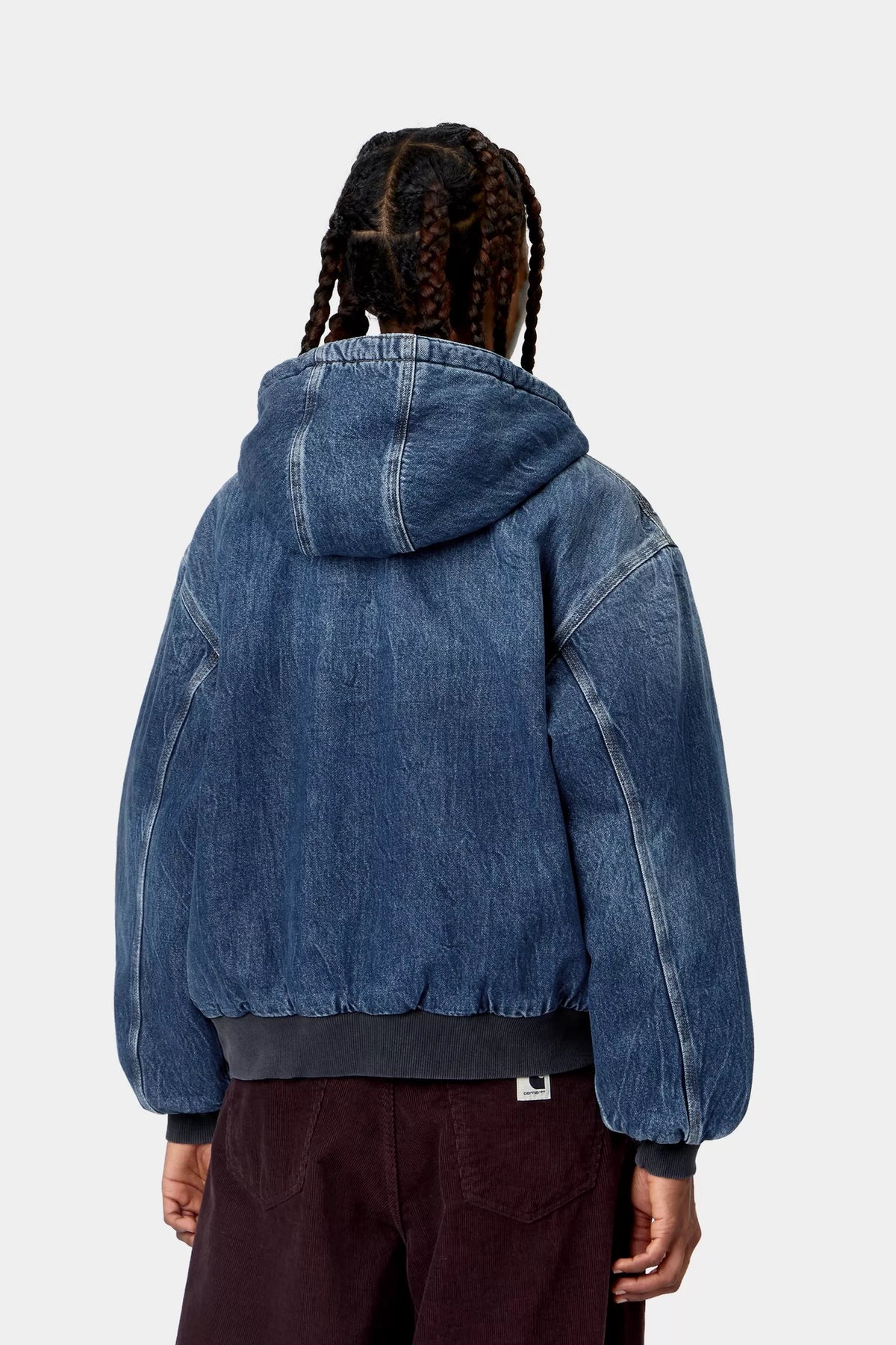 W' OG ACTIVE JACKET BLUE MARBLE USED WASH
