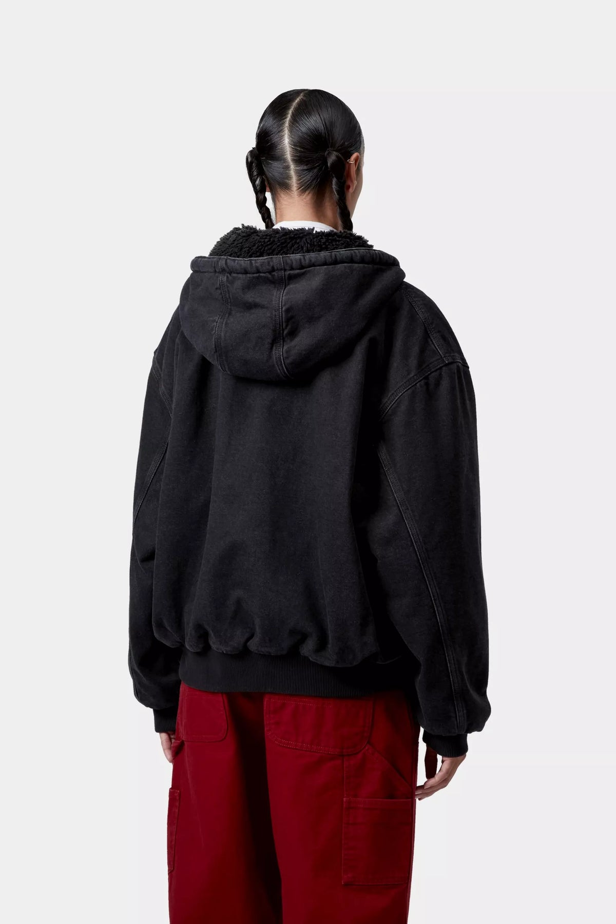 W' OG ACTIVE JACKET BLACK STONE WASHED