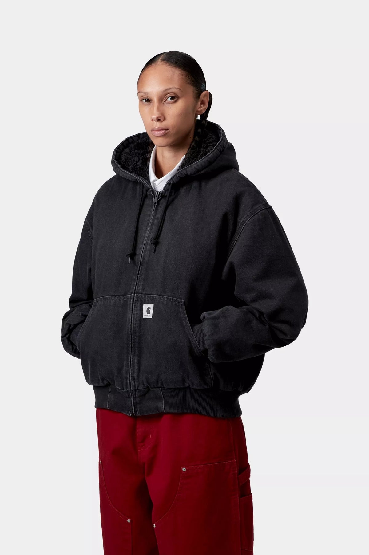 W' OG ACTIVE JACKET BLACK STONE WASHED