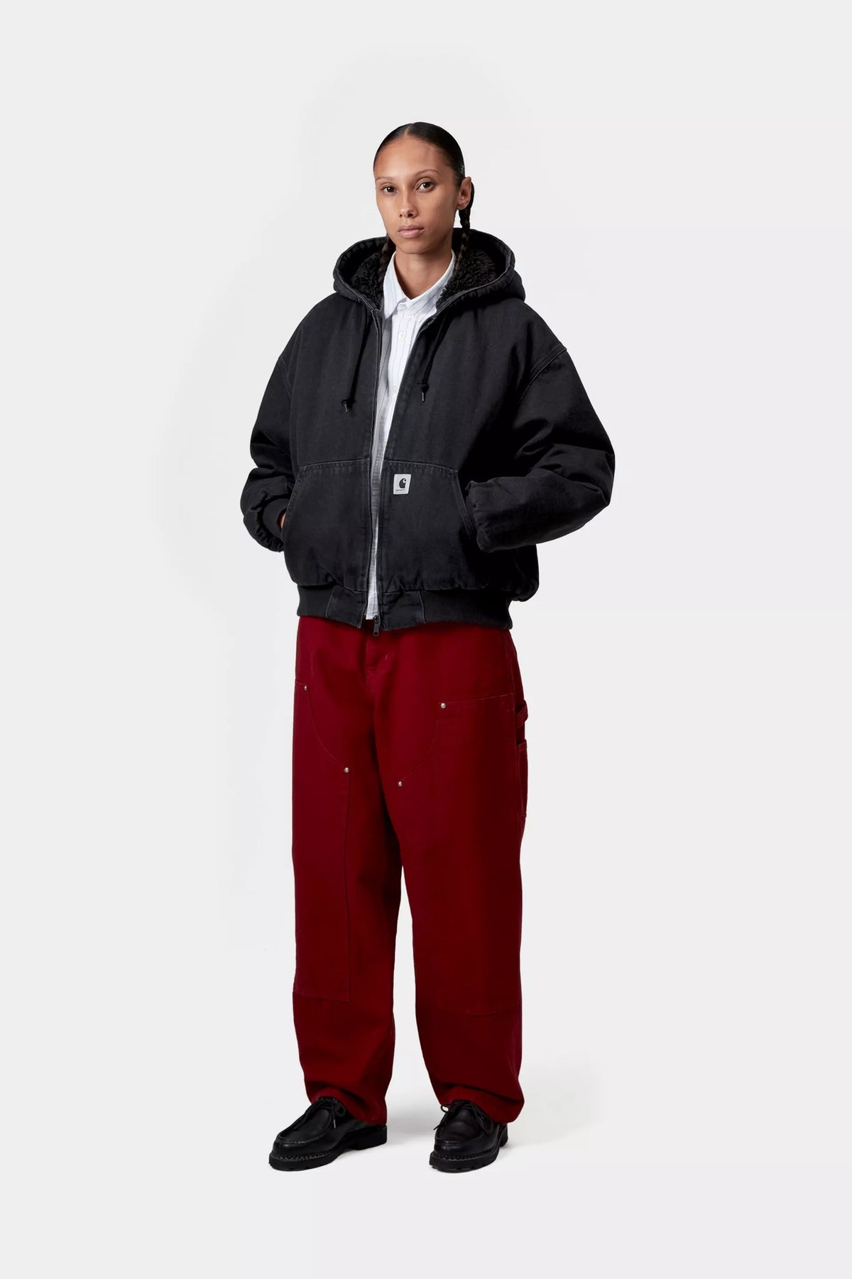 W' OG ACTIVE JACKET BLACK STONE WASHED