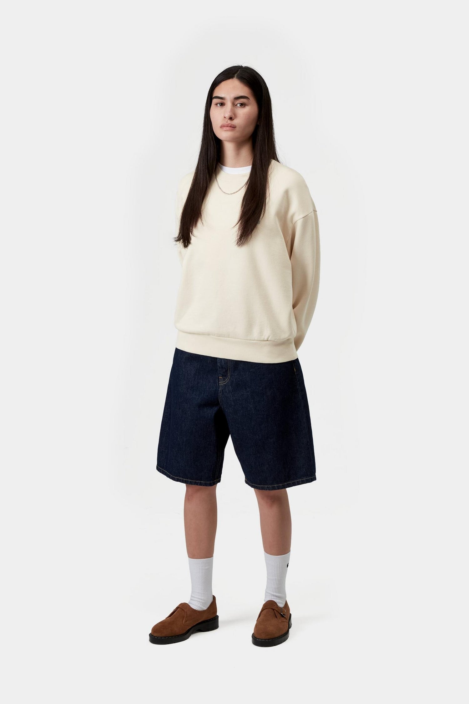 W' CASEY SWEATSHIRT NATURAL / SILVER