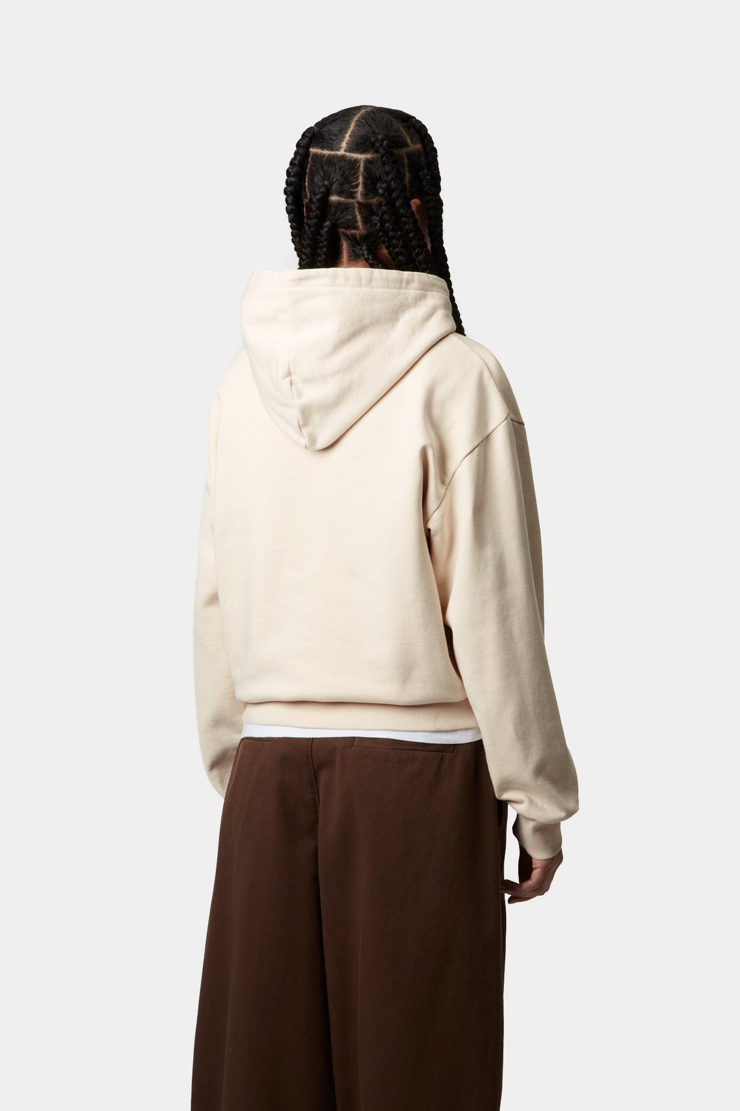 W' HOODED CASEY SWEATSHIRT NATURAL / SILVER