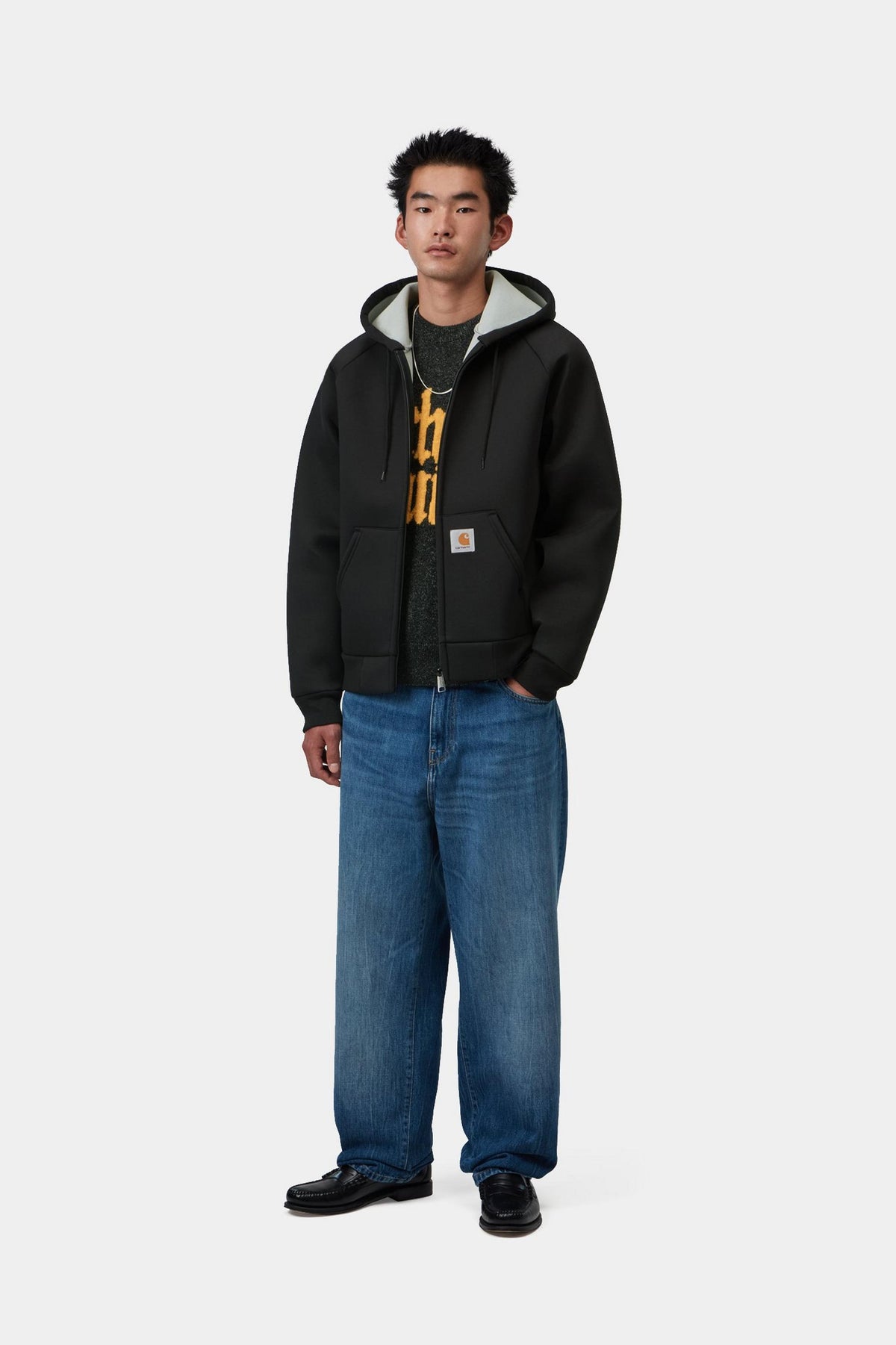 CAR-LUX HOODED JACKET BLACK