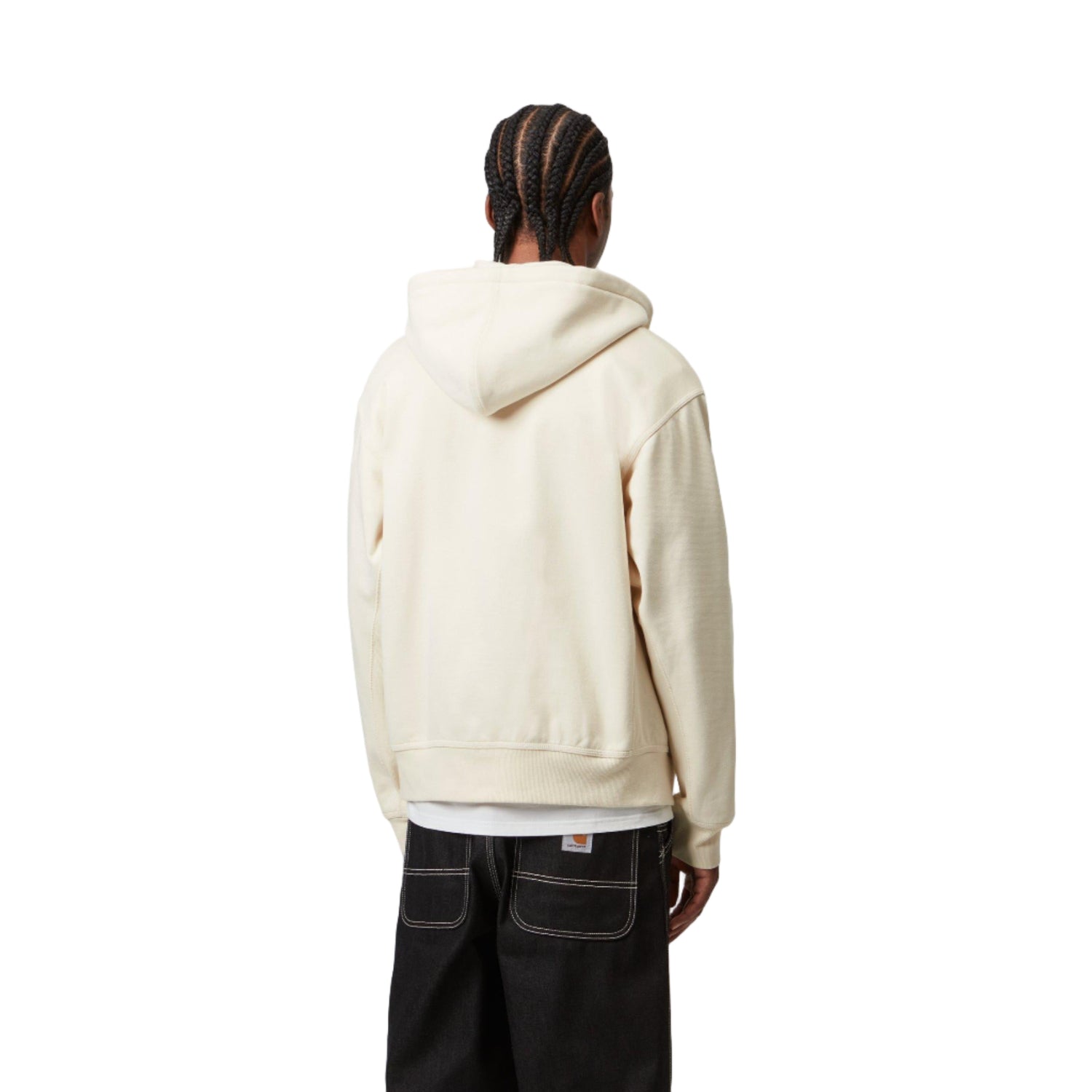 HOODED AMERICAN SCRIPT JACKET NATURAL