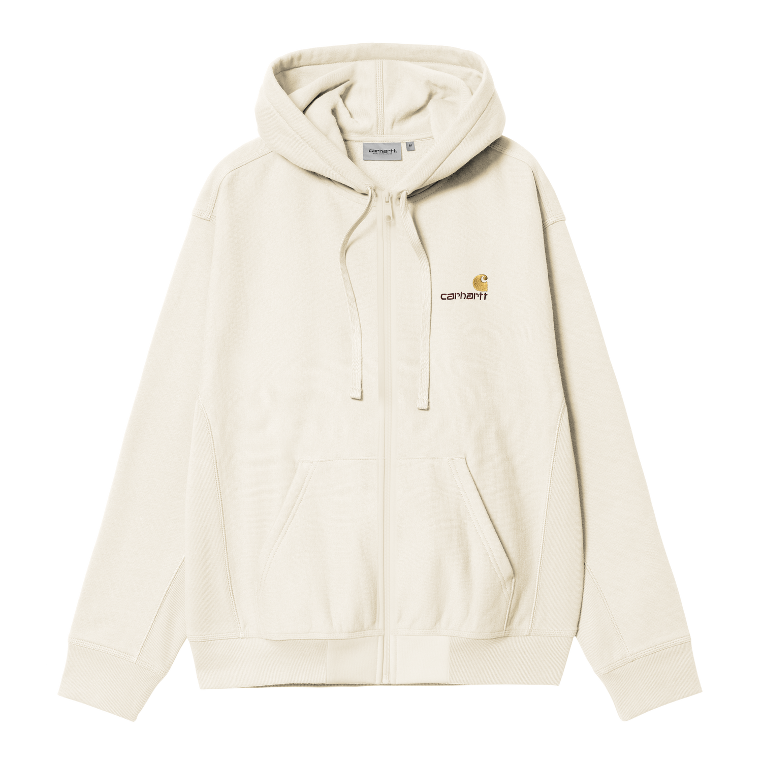HOODED AMERICAN SCRIPT JACKET NATURAL