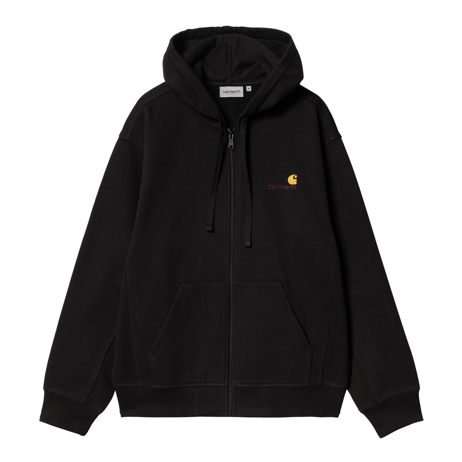 HOODED AMERICAN SCRIPT JACKET BLACK
