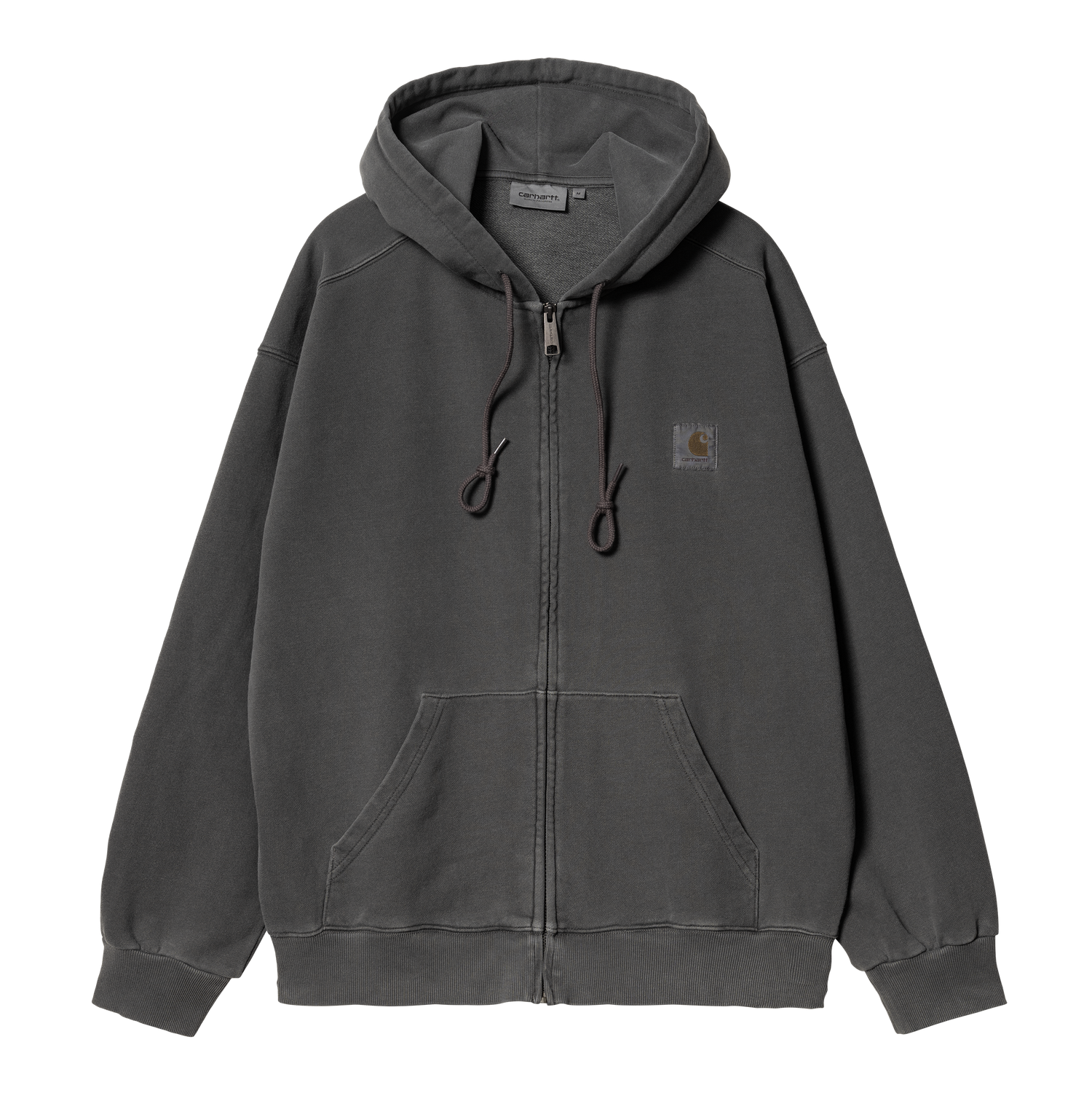 HOODED NELSON JACKET BLACK GARMENT DYED