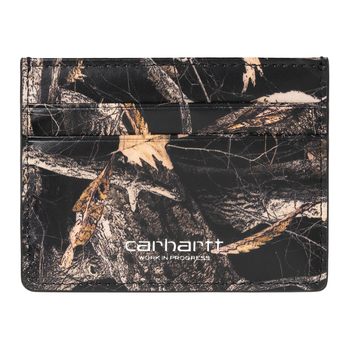 VEGAS CARDHOLDER CAMO FEATHER TREE BLACK / SILVER