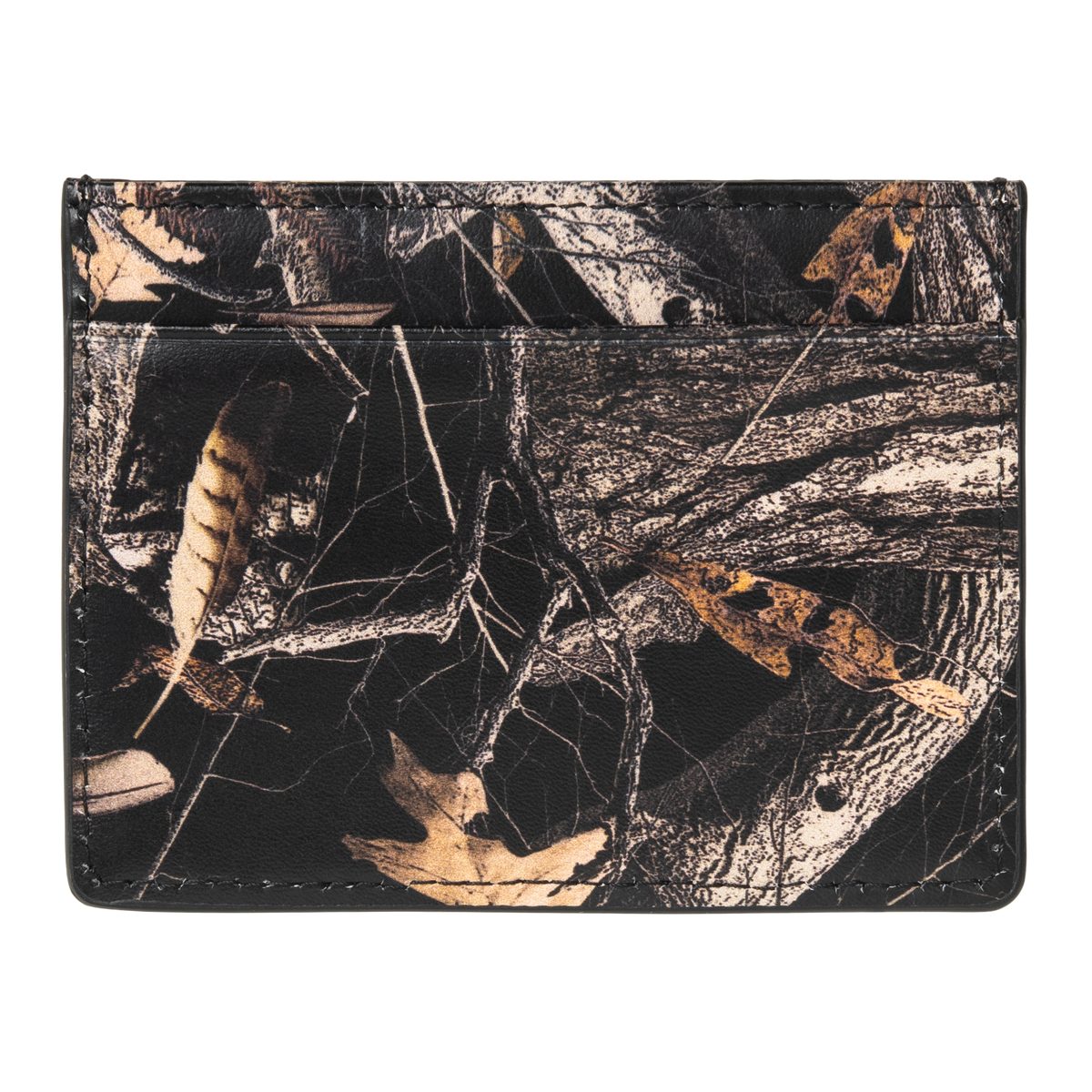 VEGAS CARDHOLDER CAMO FEATHER TREE BLACK / SILVER