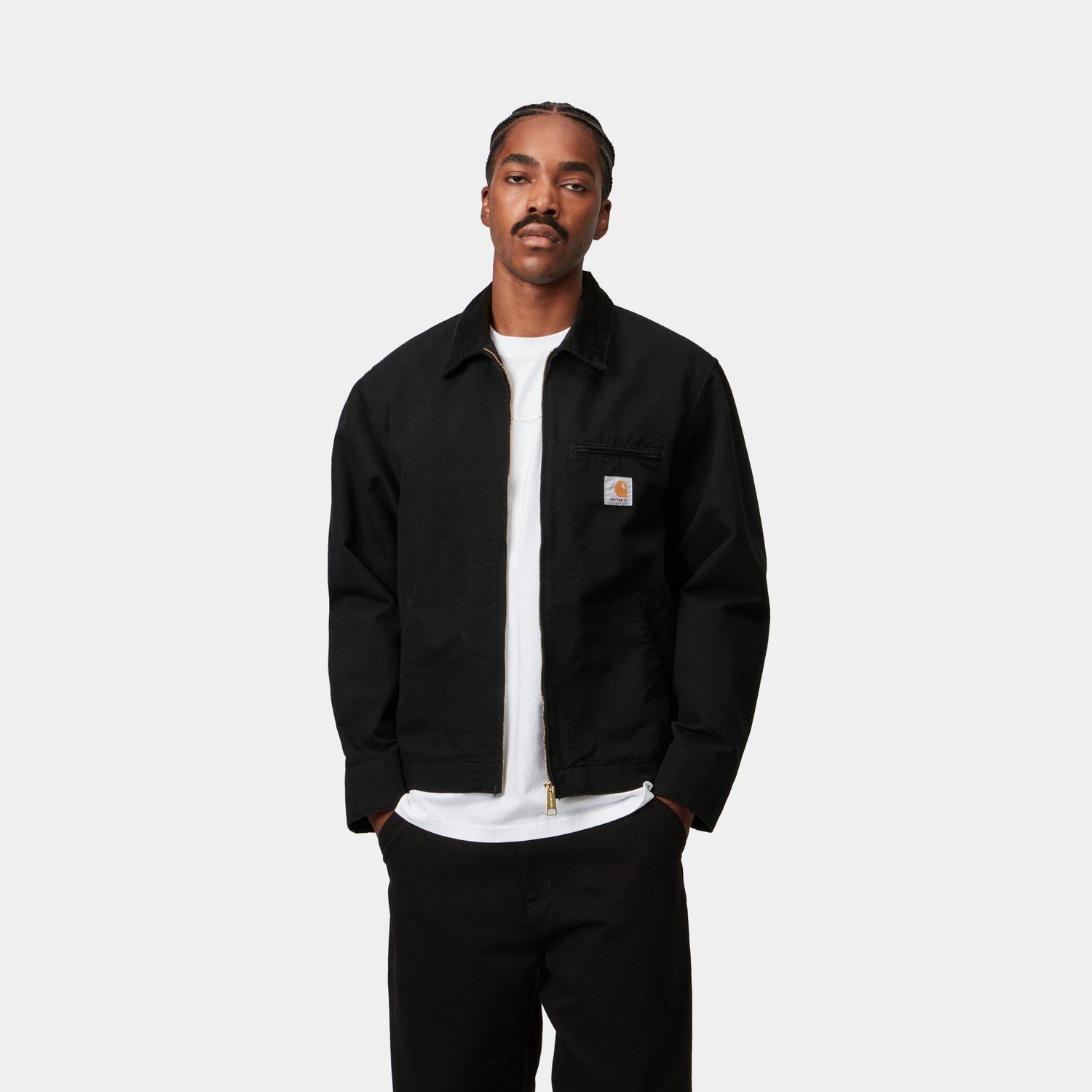 DETROIT JACKET BLACK / BLACK RINSED