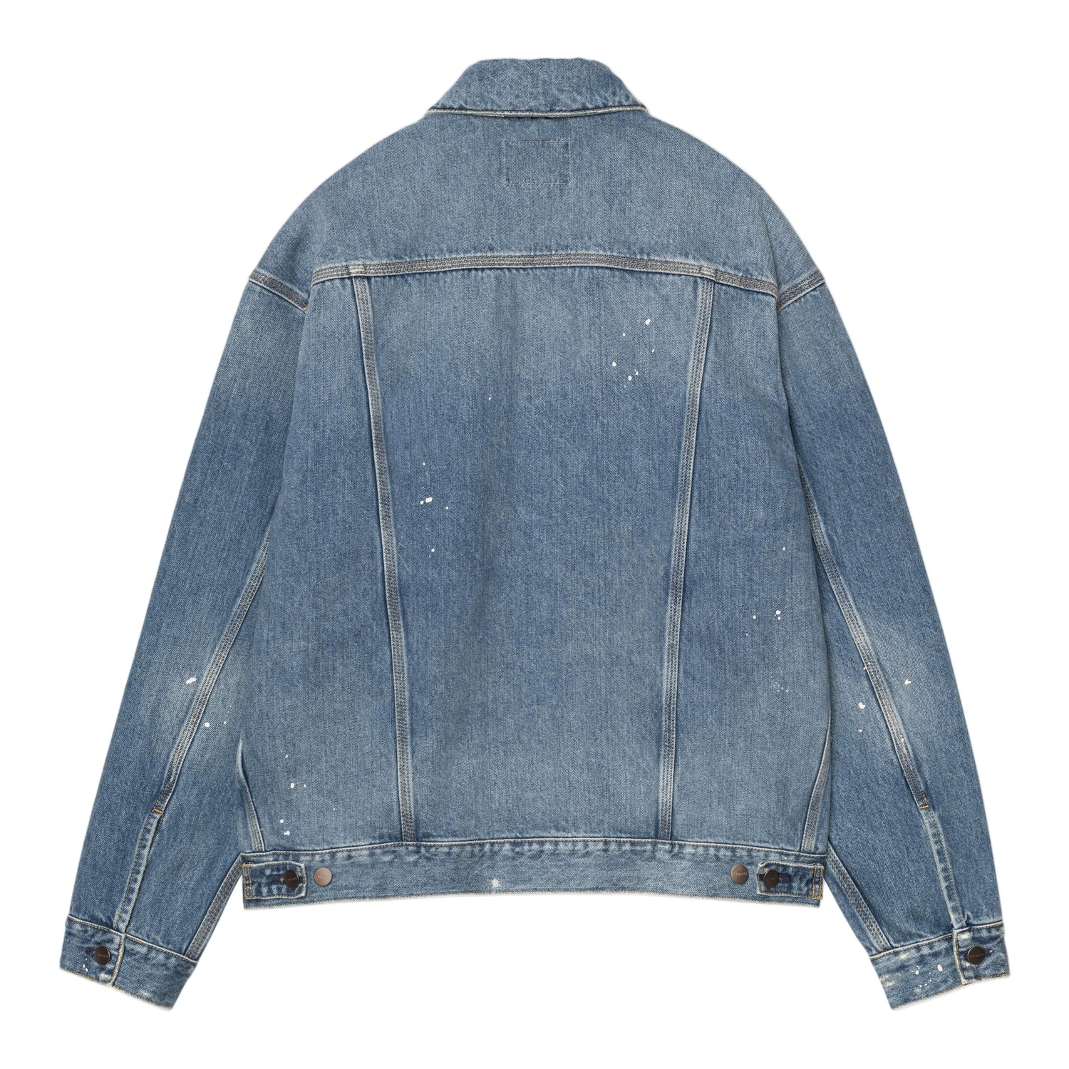 HELSTON JACKET BLUE DESTROY WASH SPLATTER
