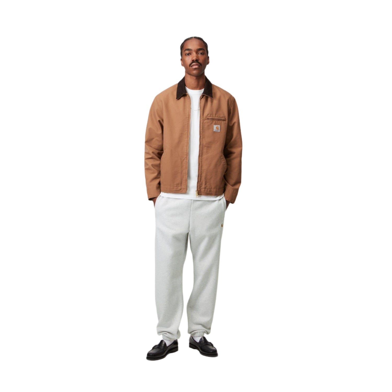 CHASE SWEAT PANT ASH HEATHER / GOLD