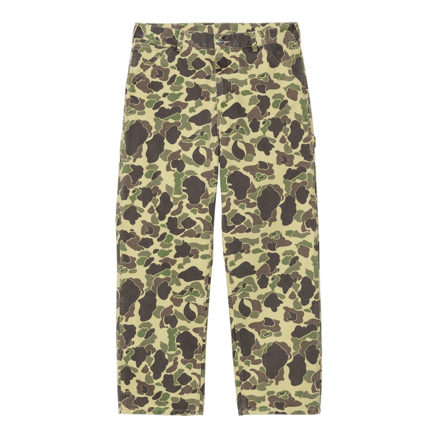 DUCK SINGLE KNEE PANT PANT CAMO DUCK GREEN STONE WASHED