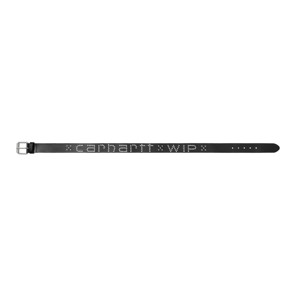 SCRIPT STUDS BELT BLACK / SILVER