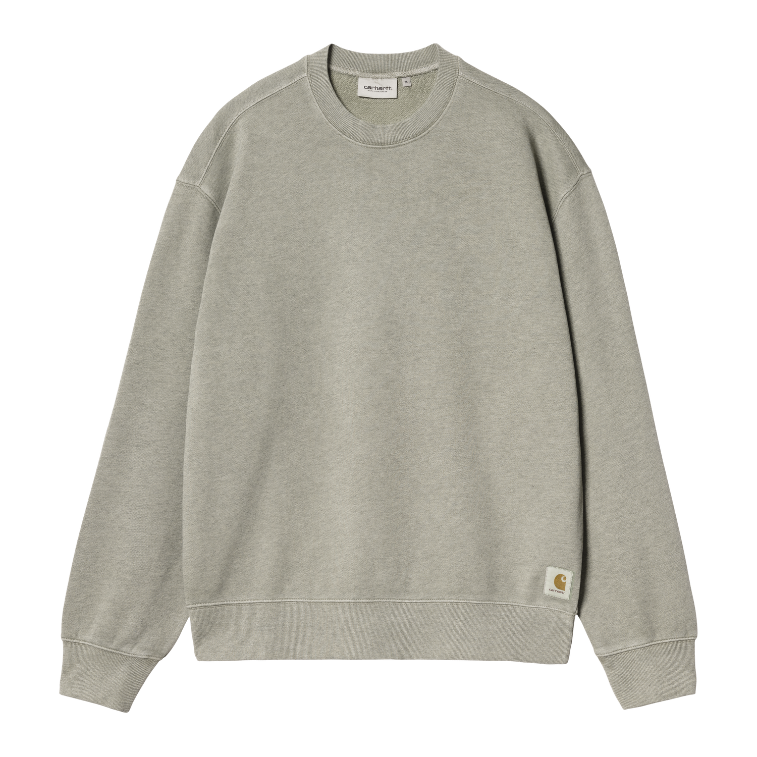 CASPIAN SWEAT SHADY GREEN HEATHER GARMENT DYED