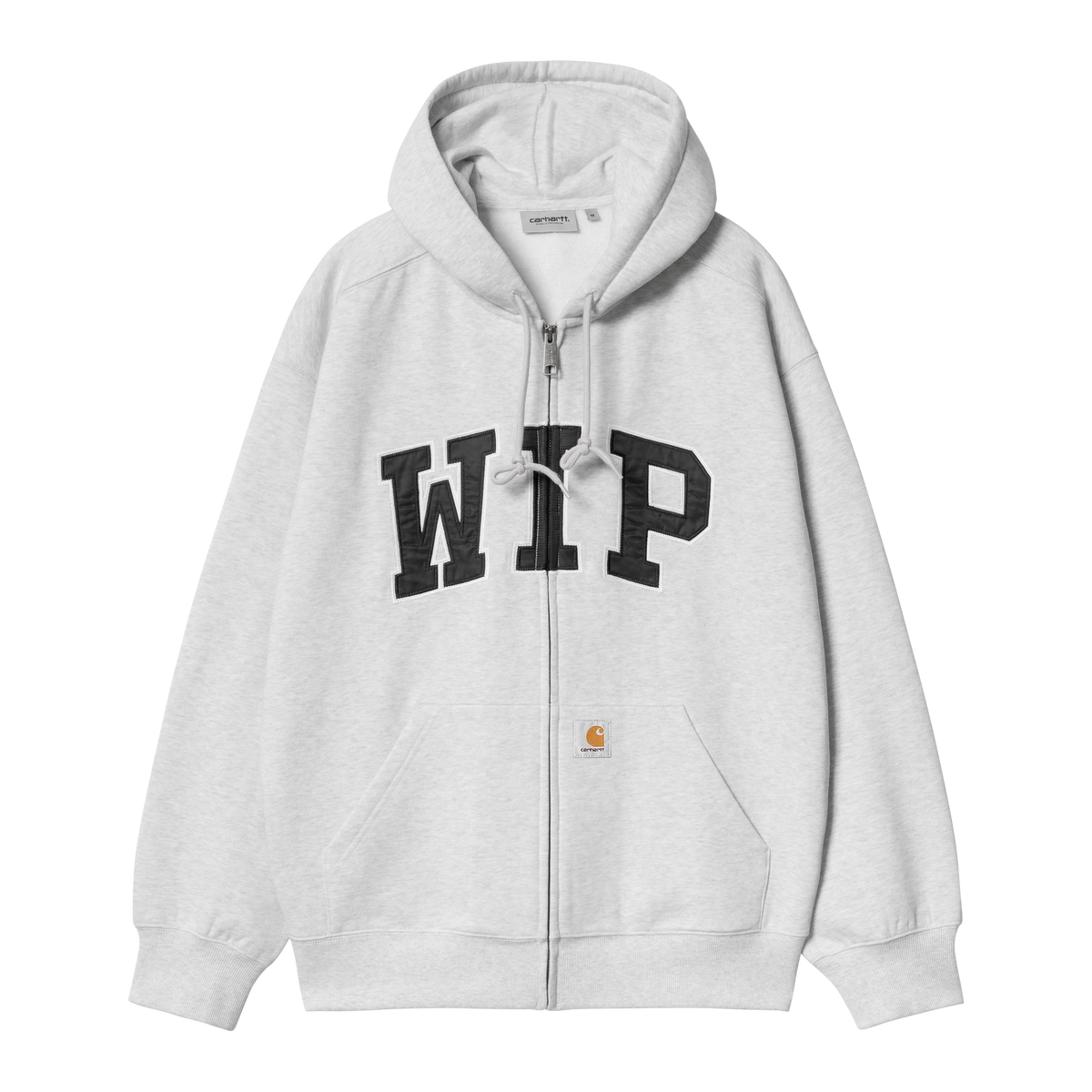 HOODED WIP SWEAT JACKET ASH HEATHER STONE WASHED