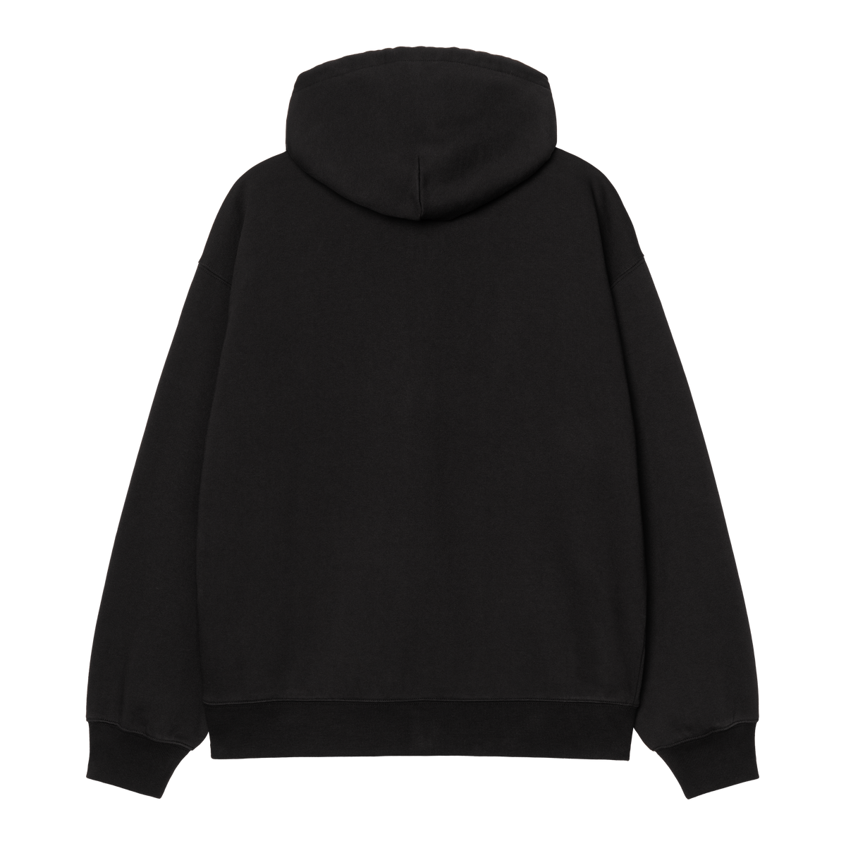 HOODED WIP SWEAT JACKET BLACK STONE WASHED