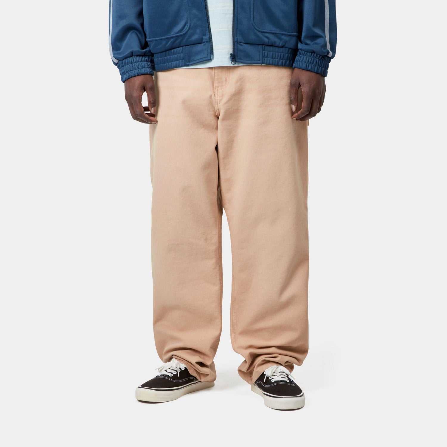 SINGLE KNEE PANT DUSTY H BROWN STONE CANVAS