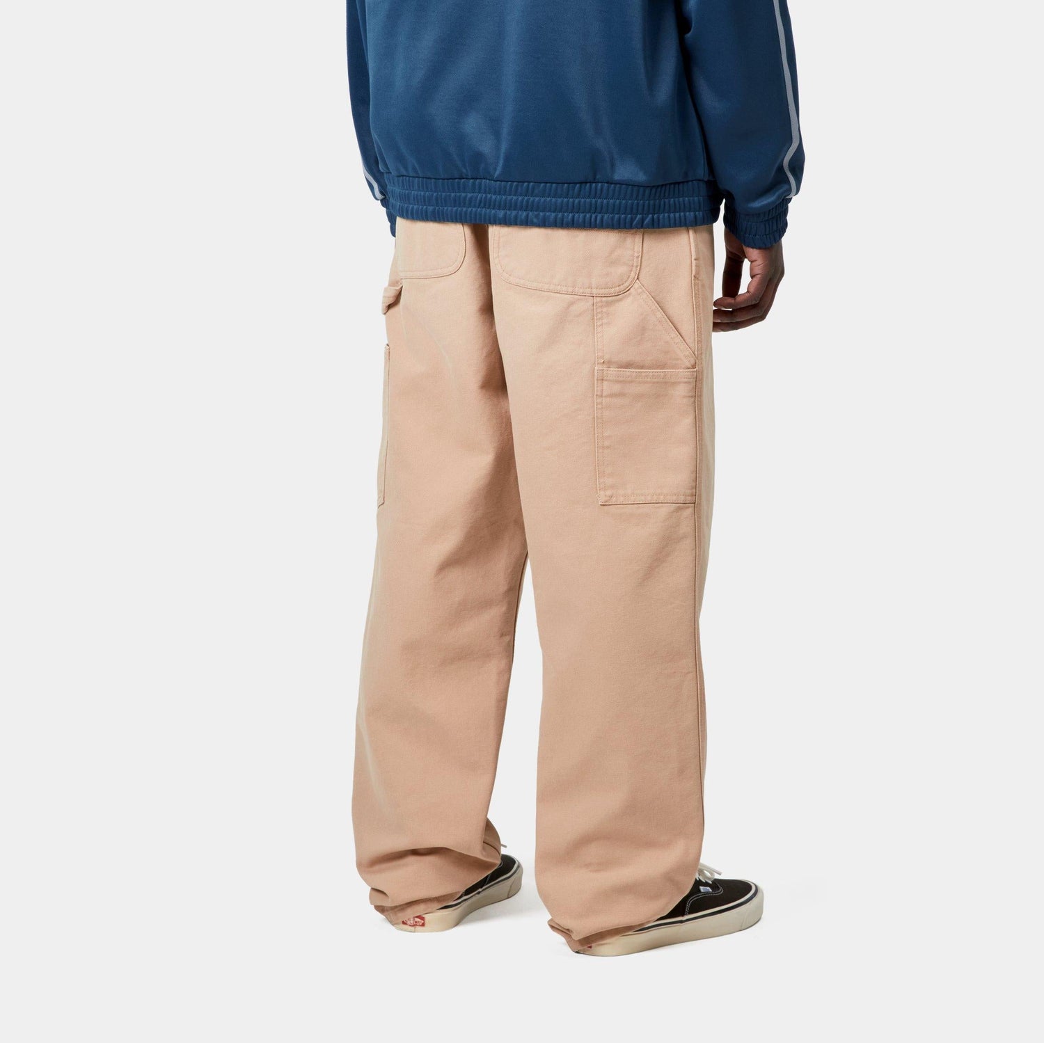 SINGLE KNEE PANT DUSTY H BROWN STONE CANVAS