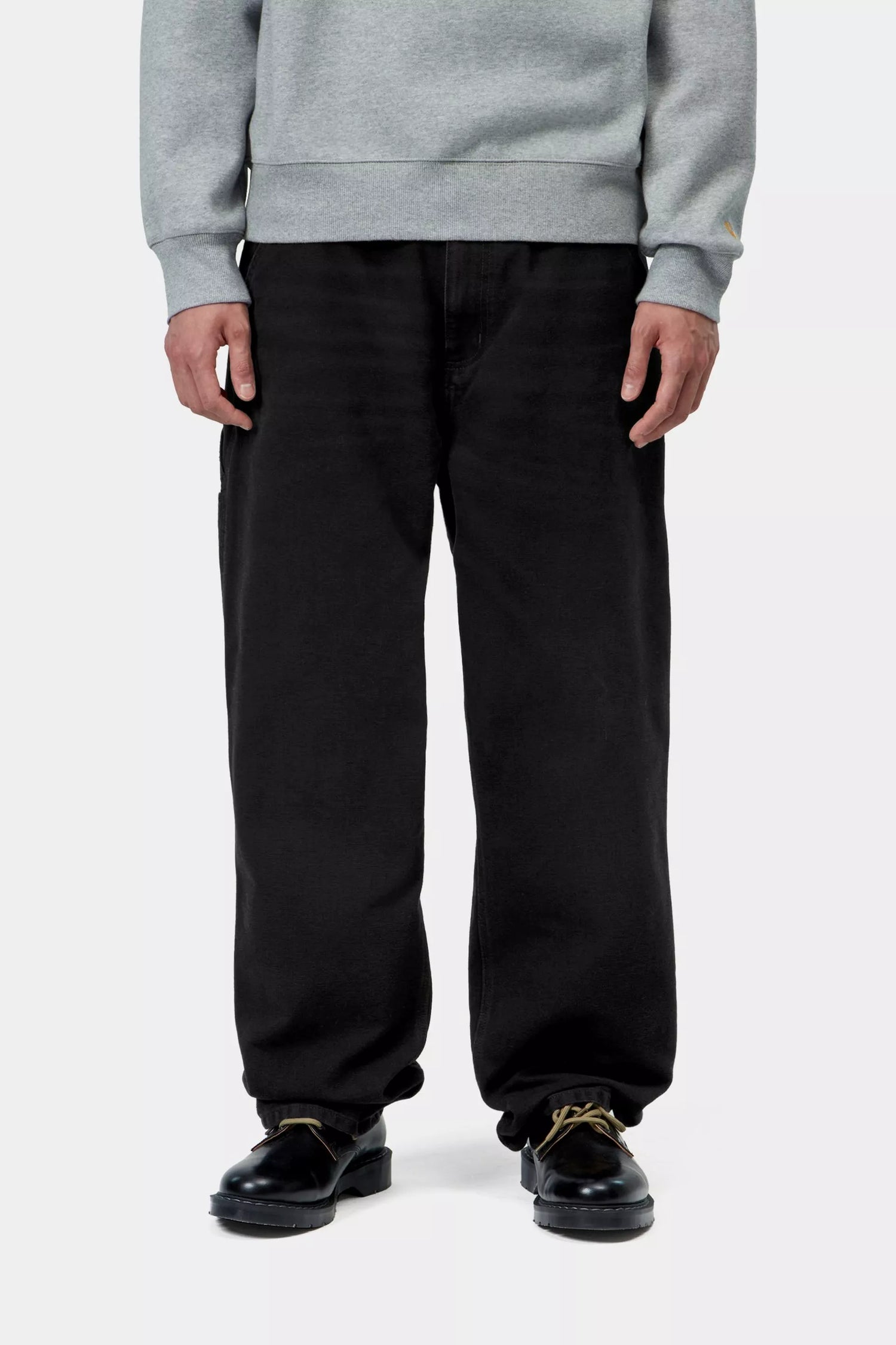 SINGLE KNEE PANT BLACK STONE CANVAS