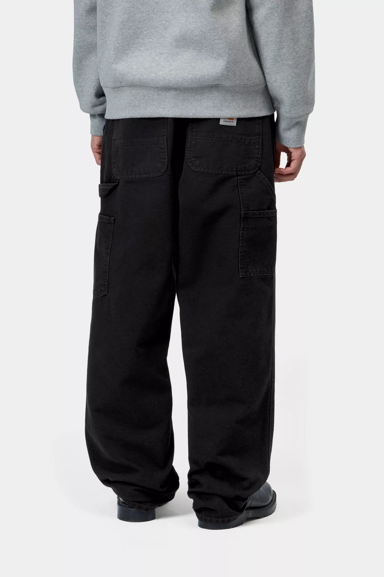 SINGLE KNEE PANT BLACK STONE CANVAS