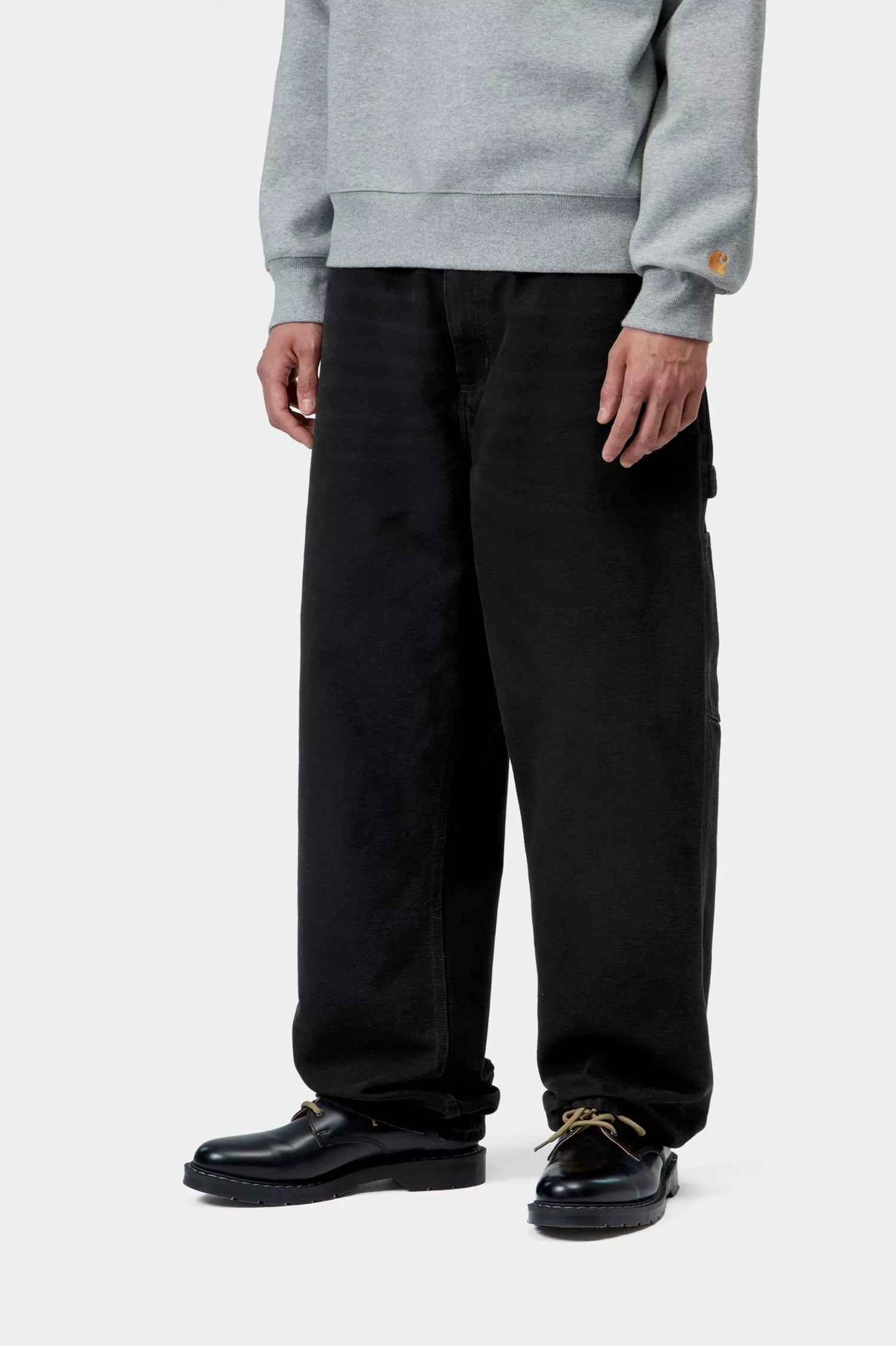 SINGLE KNEE PANT BLACK STONE CANVAS