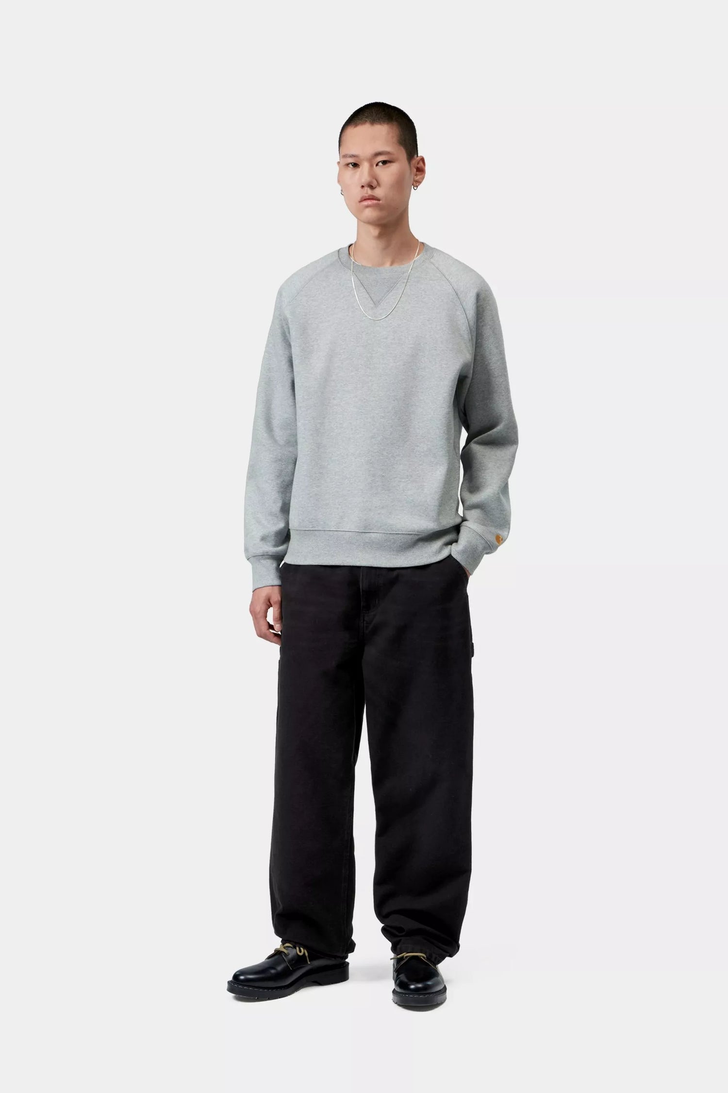SINGLE KNEE PANT BLACK STONE CANVAS