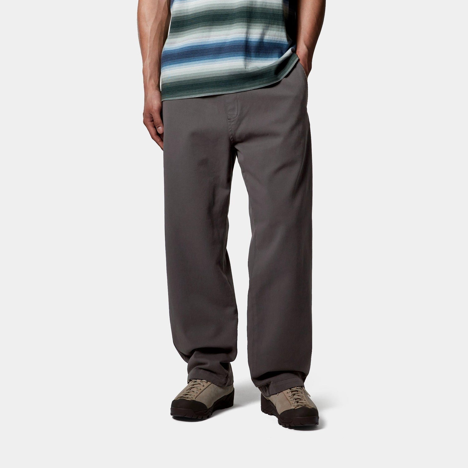 FLOYDE PANT GRAPHITE GARMENT DYED