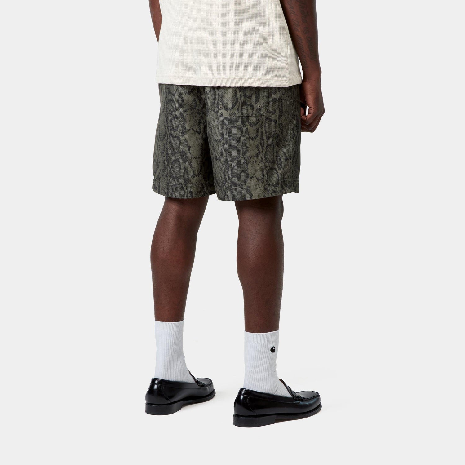 SLATER SWIM TRUNKS SNAKE CAMO, LEAF