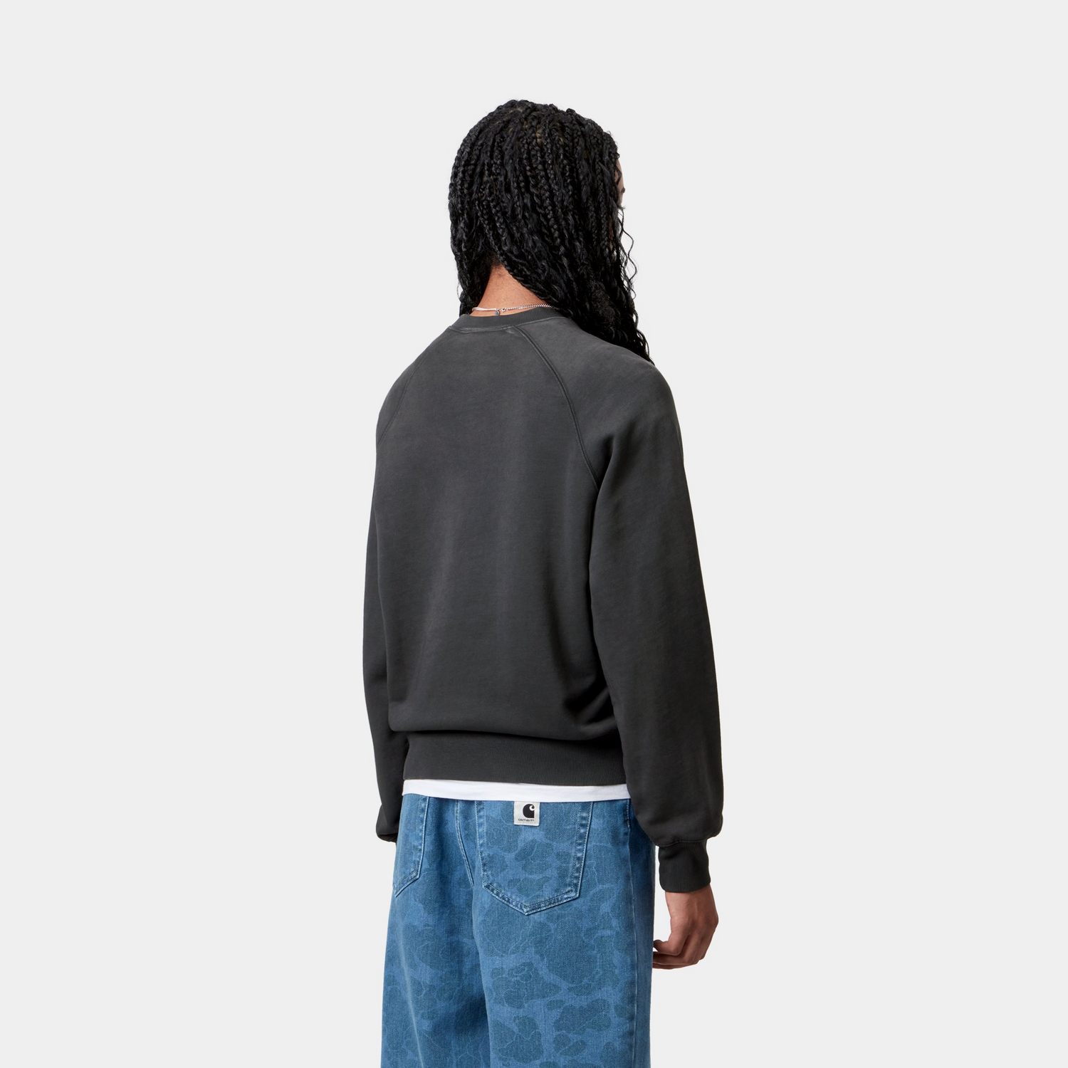 W’ HUDSON SWEATSHIRT BLACK CHALK WASH