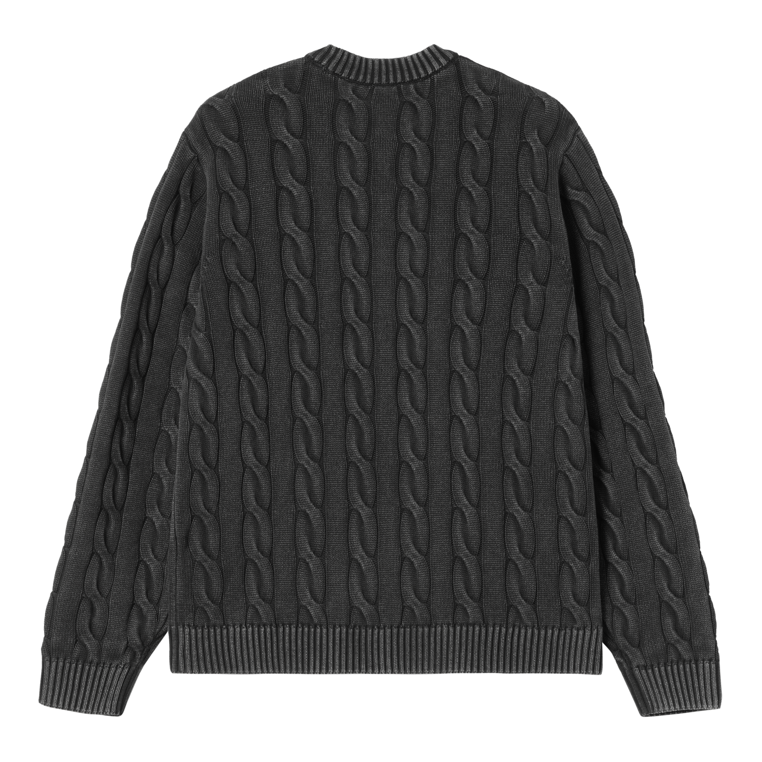 CARTER SWEATER BLACK GARMENT DYED