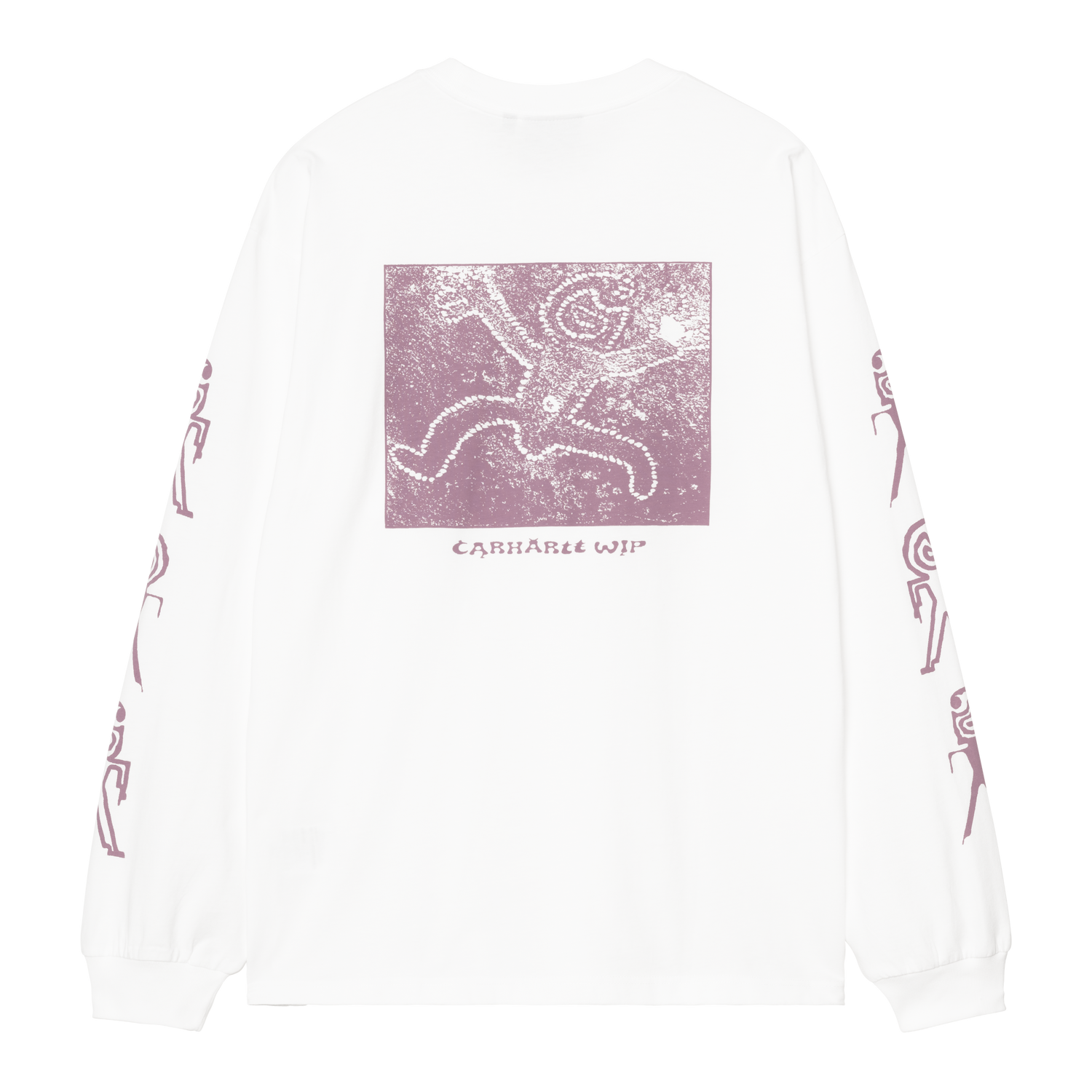 L/S TERRESTRIAL T-SHIRT WHITE / PINK FOG PIGMENT GARMENT DYED