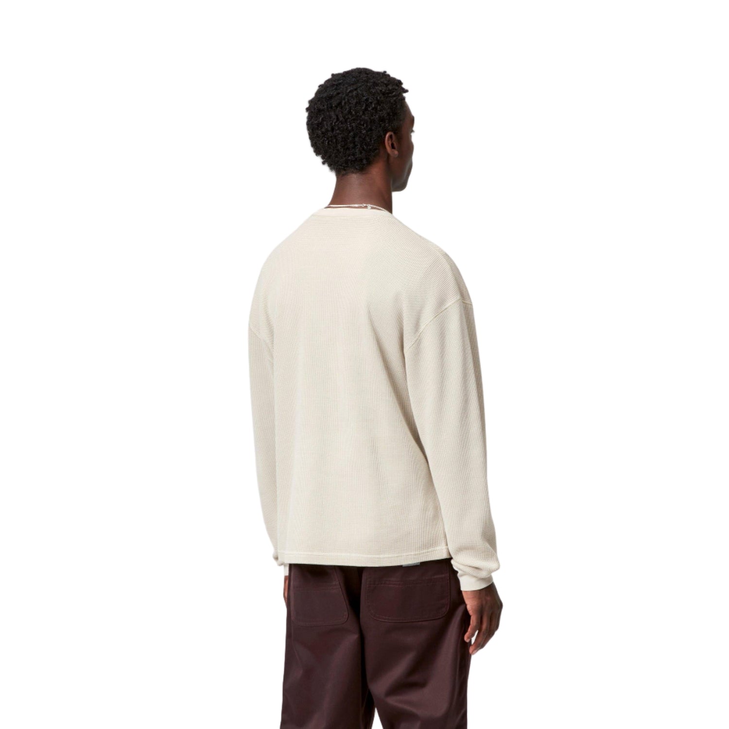 L/S VISTA WAFFLE T-SHIRT FLEUR DE SEL GARMENT DYED