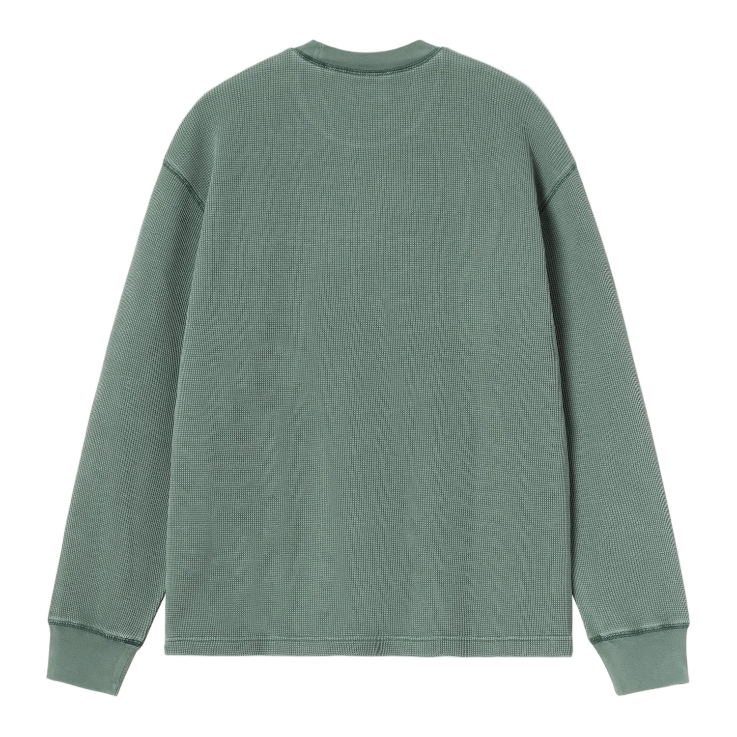 L/S VISTA WAFFLE T-SHIRT DARK SCARAB GARMENT DYED