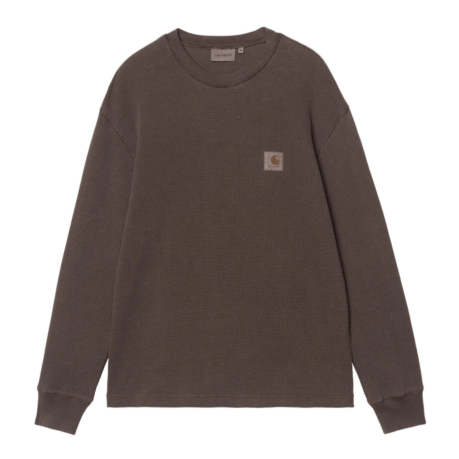 L/S VISTA WAFFLE T-SHIRT TOBACCO GARMENT DYED